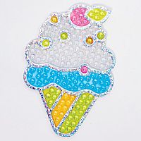 Bubble Gems Super Sticker - Ice Cream