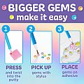 Bubble Gems Super Sticker - Ice Cream